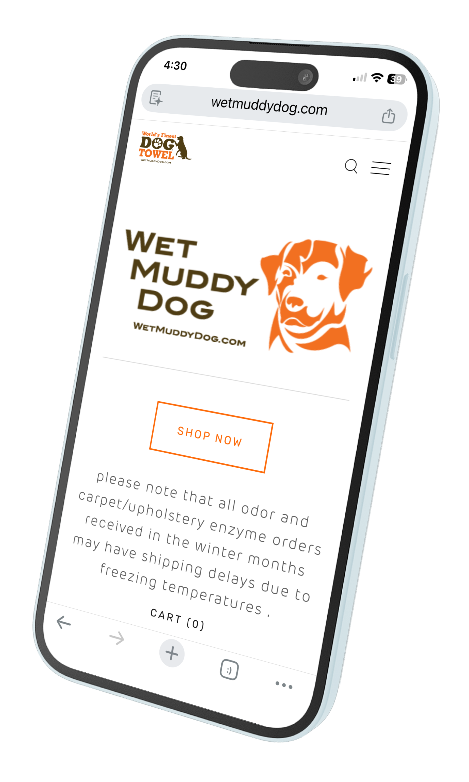 Visit Wet Muddy Dog Privacy Policy